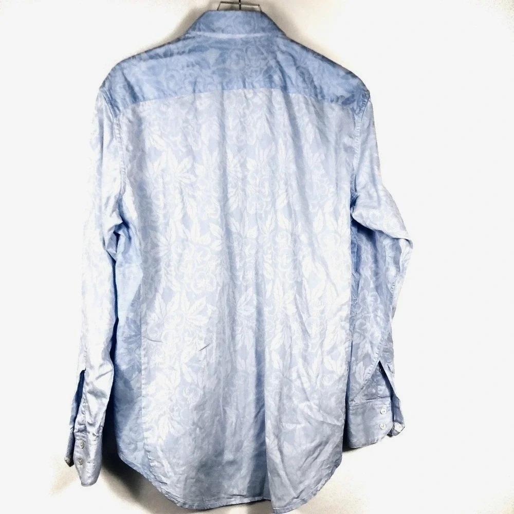 Robert Graham Long Sleeve Blue‎ Stripe Button Up